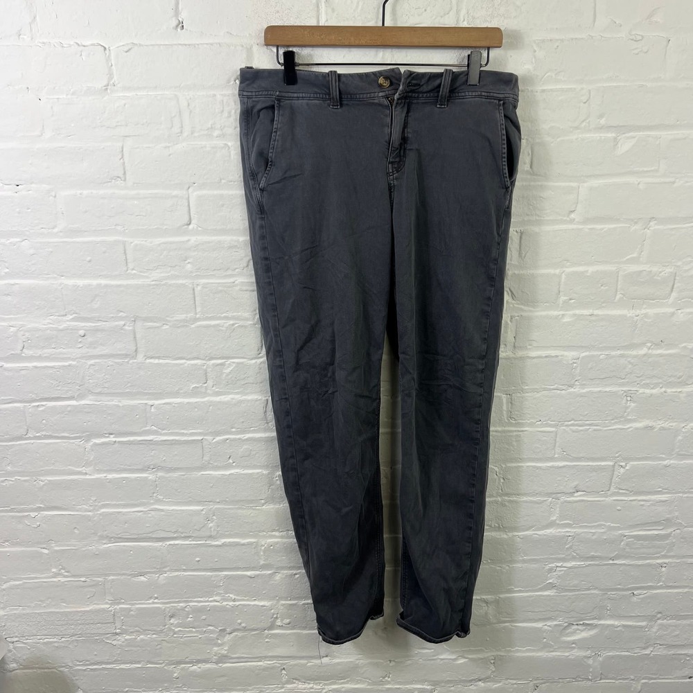 American Eagle Outfitters Women's Mid Rise Straight Leg Pant Black Size 10